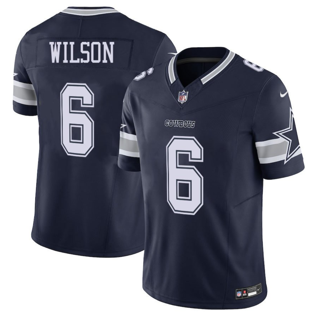 Men's Dallas Cowboys #6 Donovan Wilson Navy 2025 F.U.S.E Vapor Untouchable Limited Stitched Football Jersey Men's Dallas Cowboys #6 Donovan Wilson Navy 2025 F.U.S.E Vapor Untouchable Limited Stitched Football Jersey