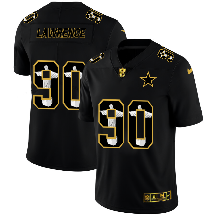 Dallas Cowboys #90 Demarcus Lawrence Nike Carbon Black Vapor Cristo Redentor Limited NFL Jersey Dallas Cowboys #90 Demarcus Lawrence Nike Carbon Black Vapor Cristo Redentor Limited NFL Jersey
