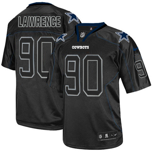 Nike Cowboys #90 Demarcus Lawrence Lights Out Black Men's Stitched NFL Elite Jersey Nike Cowboys #90 Demarcus Lawrence Lights Out Black Men's Stitched NFL Elite Jersey