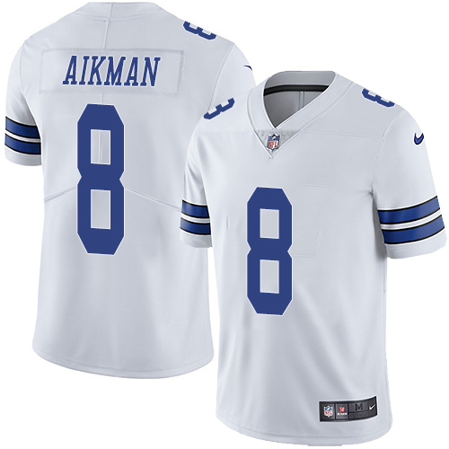 Nike Cowboys #8 Troy Aikman White Men's Stitched NFL Vapor Untouchable Limited Jersey Nike Cowboys #8 Troy Aikman White Men's Stitched NFL Vapor Untouchable Limited Jersey