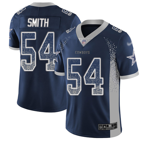 Nike Cowboys #54 Jaylon Smith Navy Blue Team Color Men's Stitched NFL Limited Rush Drift Fashion Jersey Nike Cowboys #54 Jaylon Smith Navy Blue Team Color Men's Stitched NFL Limited Rush Drift Fashion Jersey