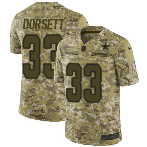 Nike Cowboys #33 Tony Dorsett Camo Men's Stitched NFL Limited 2018 Salute To Service Jersey Nike Cowboys #33 Tony Dorsett Camo Men's Stitched NFL Limited 2018 Salute To Service Jersey