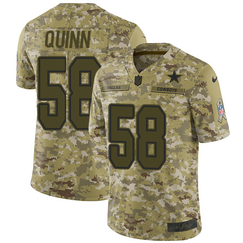 Nike Cowboys #58 Robert Quinn Camo Men's Stitched NFL Limited 2018 Salute To Service Jersey Nike Cowboys #58 Robert Quinn Camo Men's Stitched NFL Limited 2018 Salute To Service Jersey
