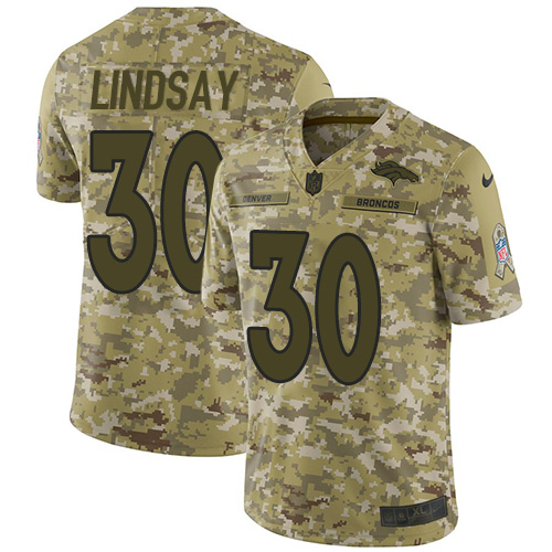 Nike Broncos #30 Phillip Lindsay Camo Men's Stitched NFL Limited 2018 Salute To Service Jersey Nike Broncos #30 Phillip Lindsay Camo Men's Stitched NFL Limited 2018 Salute To Service Jersey
