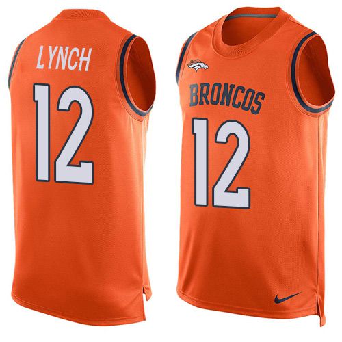 Nike Broncos #12 Paxton Lynch Orange Team Color Men's Stitched NFL Limited Tank Top Jersey Nike Broncos #12 Paxton Lynch Orange Team Color Men's Stitched NFL Limited Tank Top Jersey