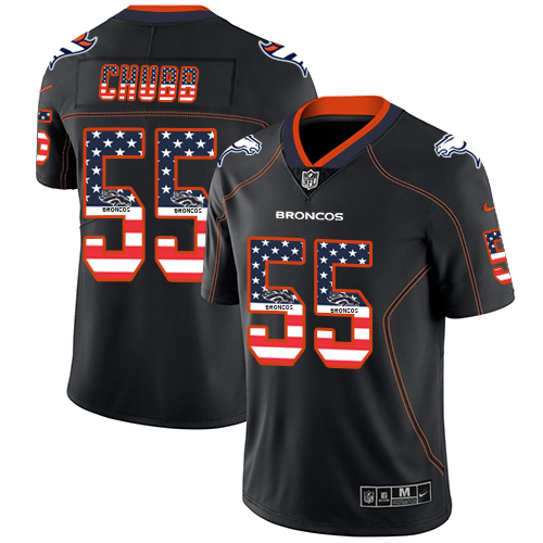 Nike Broncos #55 Bradley Chubb Black Men's Stitched NFL Limited Rush USA Flag Jersey Nike Broncos #55 Bradley Chubb Black Men's Stitched NFL Limited Rush USA Flag Jersey