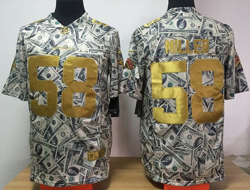 Nike Broncos #58 Von Miller Dollar Fashion Men's Stitched NFL Elite Jersey Nike Broncos #58 Von Miller Dollar Fashion Men's Stitched NFL Elite Jersey