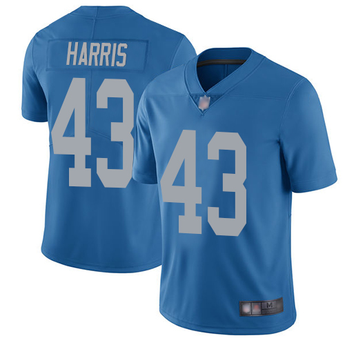 Nike Lions #43 Will Harris Blue Throwback Men's Stitched NFL Vapor Untouchable Limited Jersey Nike Lions #43 Will Harris Blue Throwback Men's Stitched NFL Vapor Untouchable Limited Jersey
