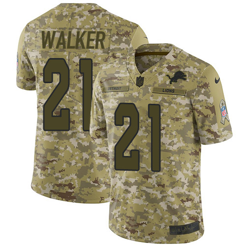 Nike Lions #21 Tracy Walker Camo Men's Stitched NFL Limited 2018 Salute To Service Jersey Nike Lions #21 Tracy Walker Camo Men's Stitched NFL Limited 2018 Salute To Service Jersey