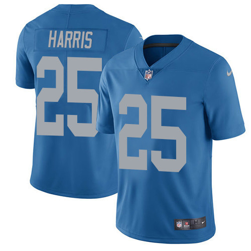 Nike Lions #25 Will Harris Blue Throwback Men's Stitched NFL Vapor Untouchable Limited Jersey Nike Lions #25 Will Harris Blue Throwback Men's Stitched NFL Vapor Untouchable Limited Jersey