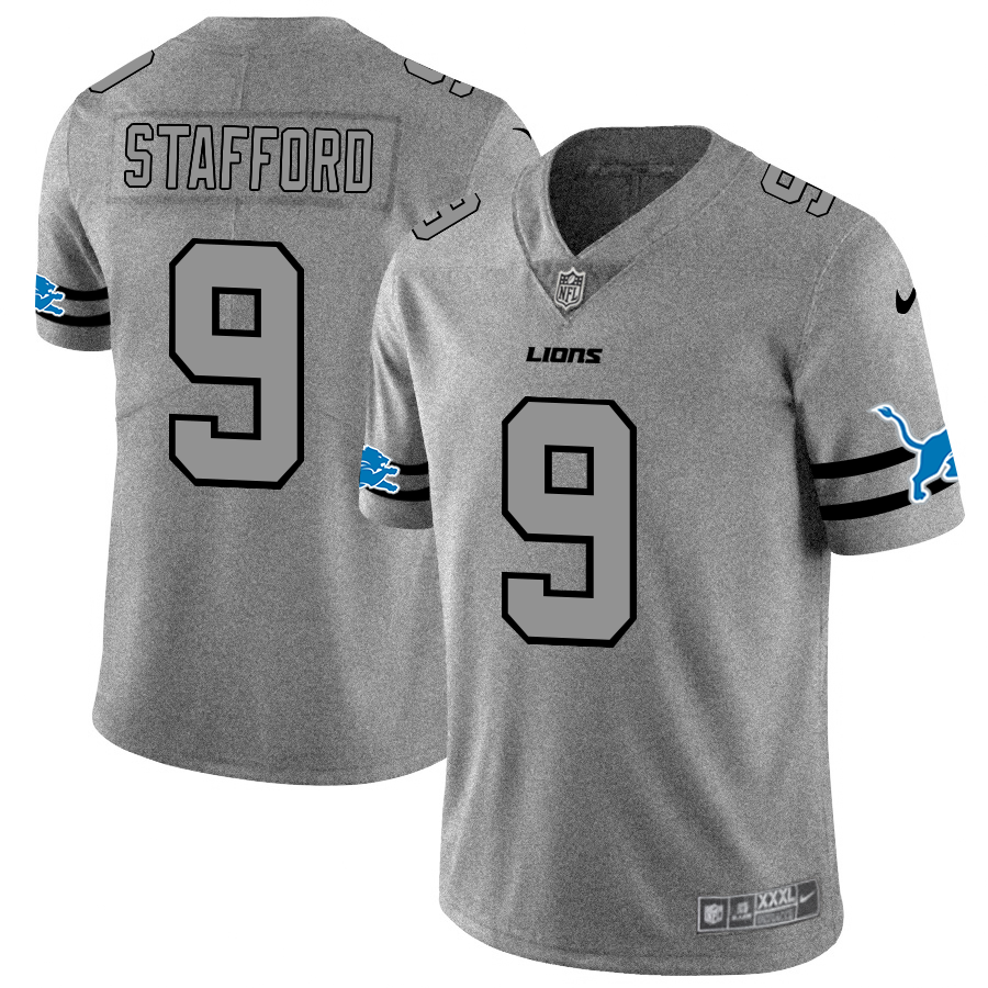 Detroit Lions #9 Matthew Stafford Men's Nike Gray Gridiron II Vapor Untouchable Limited NFL Jersey Detroit Lions #9 Matthew Stafford Men's Nike Gray Gridiron II Vapor Untouchable Limited NFL Jersey