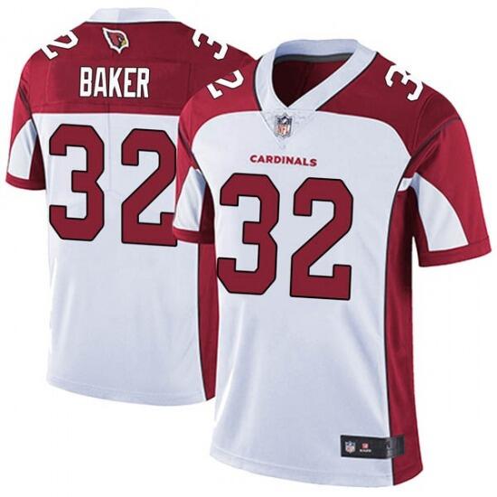Men's Arizona Cardinals #32 Budda Baker White/Red NFL Vapor Untouchable Limited Stitched Jersey Men's Arizona Cardinals #32 Budda Baker White/Red NFL Vapor Untouchable Limited Stitched Jersey