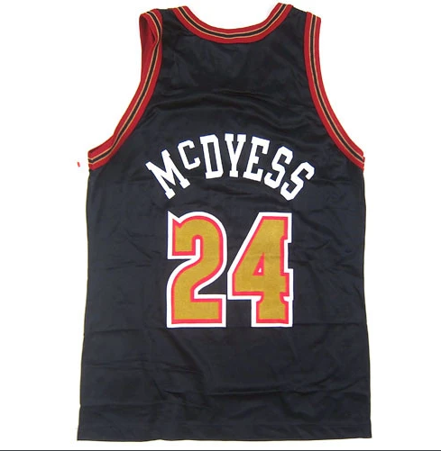 Men's Denver Nuggets #24 McDYESS Black Stitched Jersey