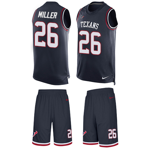 Nike Texans #26 Lamar Miller Navy Blue Team Color Men's Stitched NFL Limited Tank Top Suit Jersey Nike Texans #26 Lamar Miller Navy Blue Team Color Men's Stitched NFL Limited Tank Top Suit Jersey
