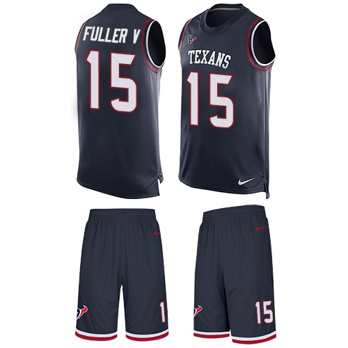 Nike Texans #15 Will Fuller V Navy Blue Team Color Men's Stitched NFL Limited Tank Top Suit Jersey Nike Texans #15 Will Fuller V Navy Blue Team Color Men's Stitched NFL Limited Tank Top Suit Jersey
