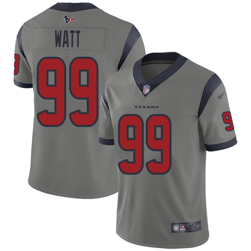 Nike Texans #99 J.J. Watt Gray Men's Stitched NFL Limited Inverted Legend Jersey Nike Texans #99 J.J. Watt Gray Men's Stitched NFL Limited Inverted Legend Jersey