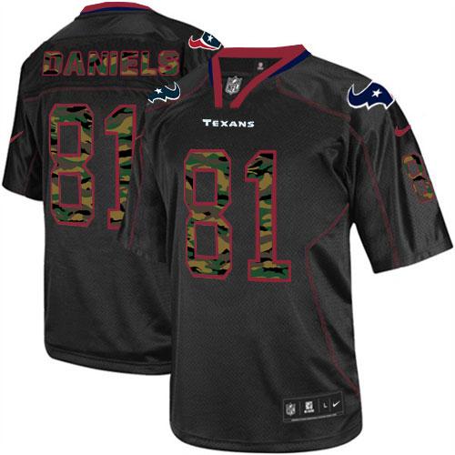 Nike Texans #81 Owen Daniels Black Men's Stitched NFL Elite Camo Fashion Jersey Nike Texans #81 Owen Daniels Black Men's Stitched NFL Elite Camo Fashion Jersey