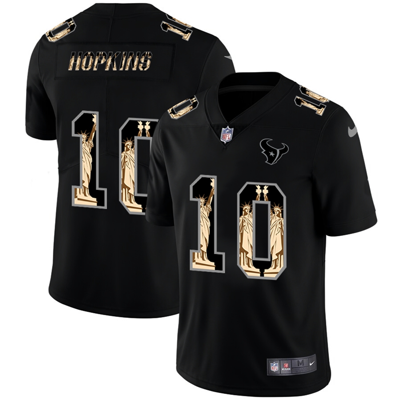 Houston Texans #10 DeAndre Hopkins Carbon Black Vapor Statue Of Liberty Limited NFL Jersey Houston Texans #10 DeAndre Hopkins Carbon Black Vapor Statue Of Liberty Limited NFL Jersey