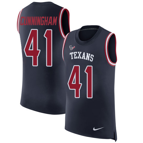 Nike Texans #41 Zach Cunningham Navy Blue Team Color Men's Stitched NFL Limited Rush Tank Top Jersey Nike Texans #41 Zach Cunningham Navy Blue Team Color Men's Stitched NFL Limited Rush Tank Top Jersey