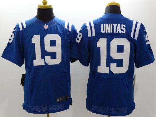 Nike Colts #19 Johnny Unitas Royal Blue Team Color Men's Stitched NFL Elite Jersey Nike Colts #19 Johnny Unitas Royal Blue Team Color Men's Stitched NFL Elite Jersey