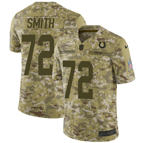 Nike Colts #72 Braden Smith Camo Men's Stitched NFL Limited 2018 Salute To Service Jersey Nike Colts #72 Braden Smith Camo Men's Stitched NFL Limited 2018 Salute To Service Jersey