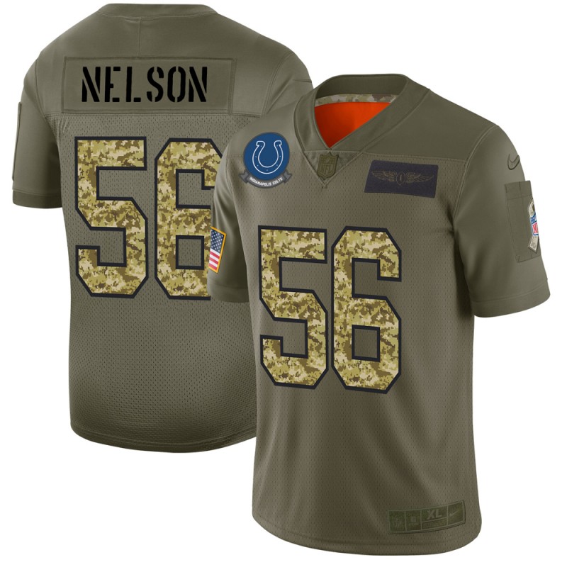 Indianapolis Colts #56 Quenton Nelson Men's Nike 2019 Olive Camo Salute To Service Limited NFL Jersey Indianapolis Colts #56 Quenton Nelson Men's Nike 2019 Olive Camo Salute To Service Limited NFL Jersey