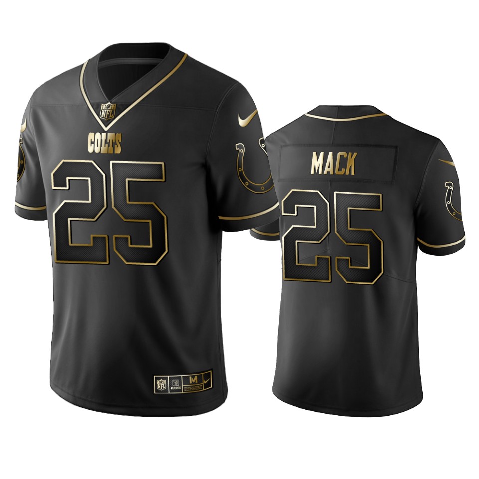 Colts #25 Marlon Mack Men's Stitched NFL Vapor Untouchable Limited Black Golden Jersey Colts #25 Marlon Mack Men's Stitched NFL Vapor Untouchable Limited Black Golden Jersey