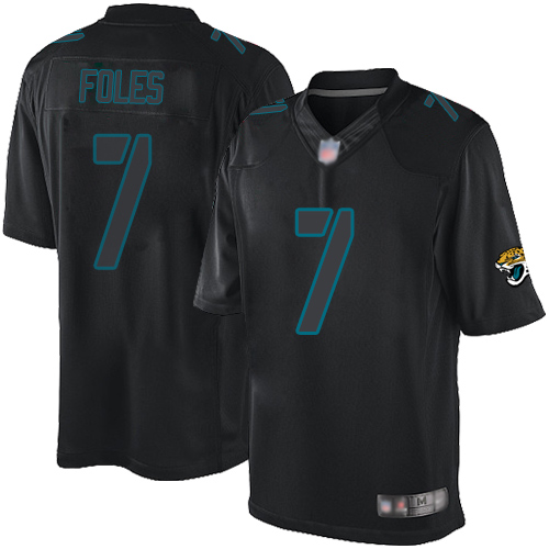 Nike Jaguars #7 Nick Foles Black Men's Stitched NFL Impact Limited Jersey Nike Jaguars #7 Nick Foles Black Men's Stitched NFL Impact Limited Jersey