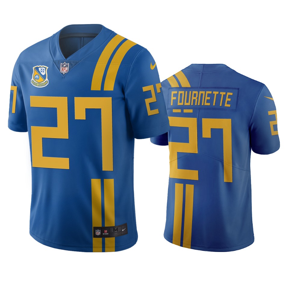 Jacksonville Jaguars #27 Leonard Fournette Royal Vapor Limited City Edition NFL Jersey Jacksonville Jaguars #27 Leonard Fournette Royal Vapor Limited City Edition NFL Jersey