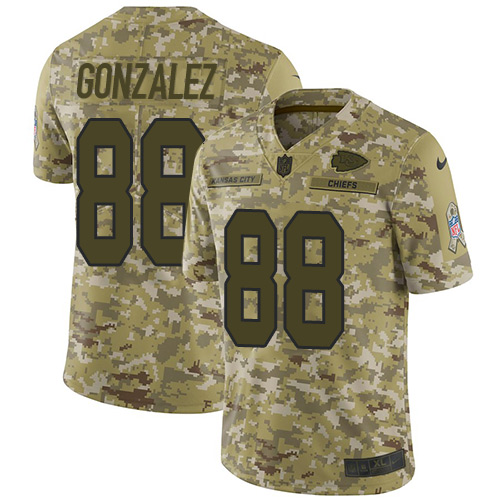 Nike Chiefs #88 Tony Gonzalez Camo Men's Stitched NFL Limited 2018 Salute To Service Jersey Nike Chiefs #88 Tony Gonzalez Camo Men's Stitched NFL Limited 2018 Salute To Service Jersey