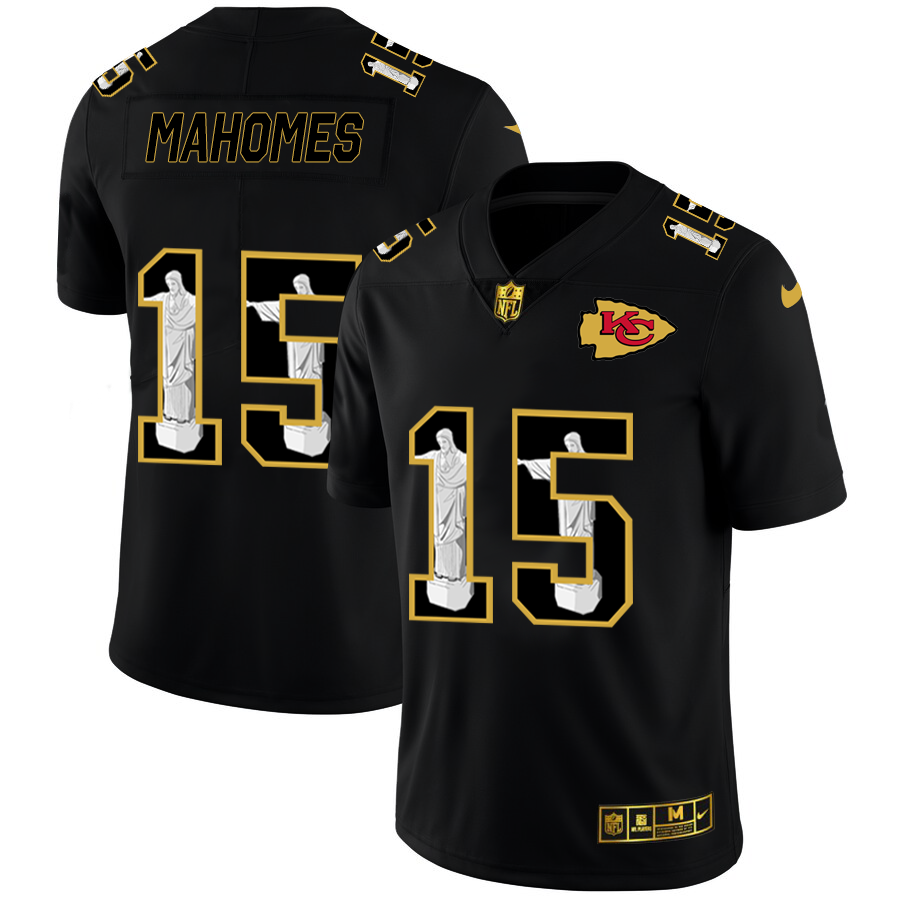 Kansas City Chiefs #15 Patrick Mahomes Nike Carbon Black Vapor Cristo Redentor Limited NFL Jersey Kansas City Chiefs #15 Patrick Mahomes Nike Carbon Black Vapor Cristo Redentor Limited NFL Jersey