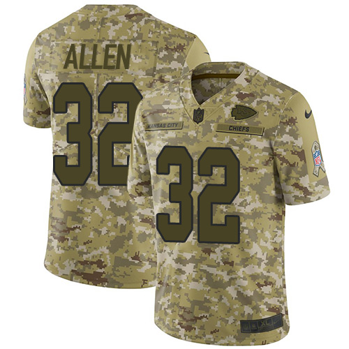 Nike Chiefs #32 Marcus Allen Camo Men's Stitched NFL Limited 2018 Salute To Service Jersey Nike Chiefs #32 Marcus Allen Camo Men's Stitched NFL Limited 2018 Salute To Service Jersey
