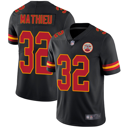 Nike Chiefs #32 Tyrann Mathieu Black Men's Stitched NFL Limited Rush Jersey Nike Chiefs #32 Tyrann Mathieu Black Men's Stitched NFL Limited Rush Jersey