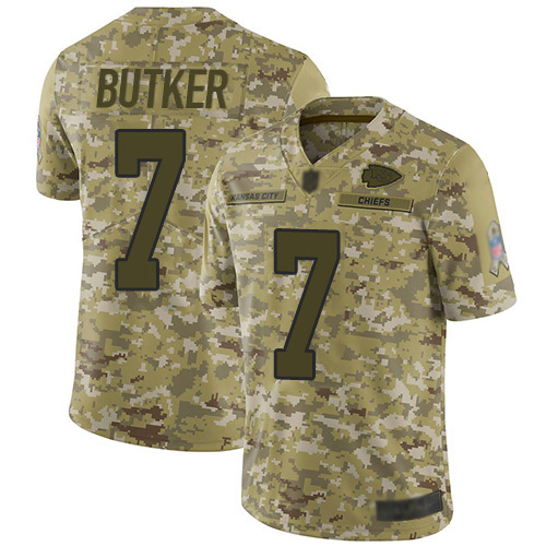 Nike Chiefs #7 Harrison Butker Camo Men's Stitched NFL Limited 2018 Salute To Service Jersey Nike Chiefs #7 Harrison Butker Camo Men's Stitched NFL Limited 2018 Salute To Service Jersey