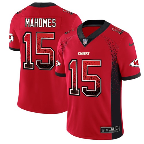 Nike Chiefs #15 Patrick Mahomes Red Team Color Men's Stitched NFL Limited Rush Drift Fashion Jersey Nike Chiefs #15 Patrick Mahomes Red Team Color Men's Stitched NFL Limited Rush Drift Fashion Jersey