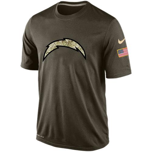 Men's Los Angeles Chargers Salute To Service Nike Dri-FIT T-Shirt Men's Los Angeles Chargers Salute To Service Nike Dri-FIT T-Shirt