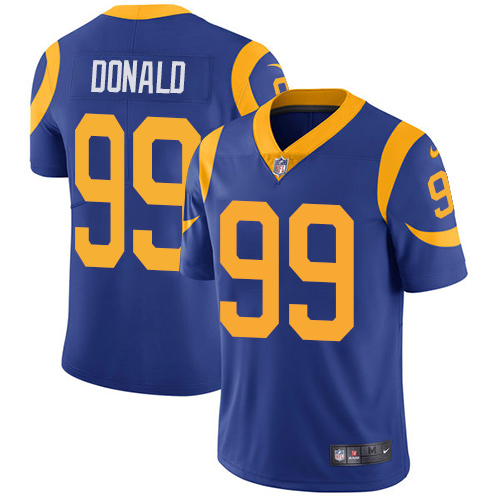 Nike Rams #99 Aaron Donald Royal Blue Alternate Men's Stitched NFL Vapor Untouchable Limited Jersey Nike Rams #99 Aaron Donald Royal Blue Alternate Men's Stitched NFL Vapor Untouchable Limited Jersey