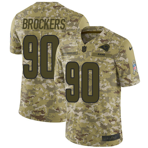 Nike Rams #90 Michael Brockers Camo Men's Stitched NFL Limited 2018 Salute To Service Jersey Nike Rams #90 Michael Brockers Camo Men's Stitched NFL Limited 2018 Salute To Service Jersey