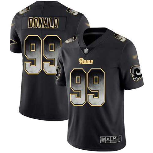 Nike Rams #99 Aaron Donald Black Men's Stitched NFL Vapor Untouchable Limited Smoke Fashion Jersey Nike Rams #99 Aaron Donald Black Men's Stitched NFL Vapor Untouchable Limited Smoke Fashion Jersey