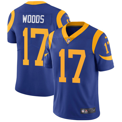 Nike Rams #17 Robert Woods Royal Blue Alternate Men's Stitched NFL Vapor Untouchable Limited Jersey Nike Rams #17 Robert Woods Royal Blue Alternate Men's Stitched NFL Vapor Untouchable Limited Jersey