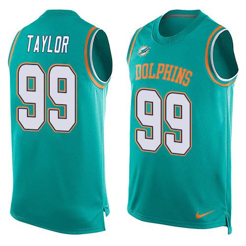 Nike Dolphins #99 Jason Taylor Aqua Green Team Color Men's Stitched NFL Limited Tank Top Jersey Nike Dolphins #99 Jason Taylor Aqua Green Team Color Men's Stitched NFL Limited Tank Top Jersey