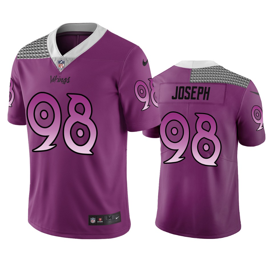 Minnesota Vikings #98 Linval Joseph Purple Vapor Limited City Edition NFL Jersey Minnesota Vikings #98 Linval Joseph Purple Vapor Limited City Edition NFL Jersey