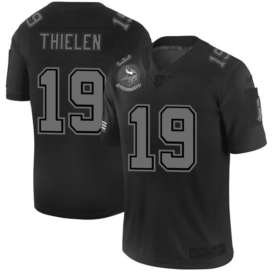 Minnesota Vikings #19 Adam Thielen Men's Nike Black 2019 Salute to Service Limited Stitched NFL Jersey Minnesota Vikings #19 Adam Thielen Men's Nike Black 2019 Salute to Service Limited Stitched NFL Jersey