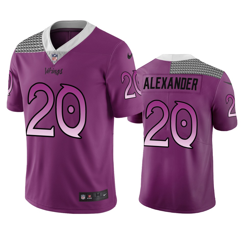Minnesota Vikings #20 Mackensie Alexander Purple Vapor Limited City Edition NFL Jersey Minnesota Vikings #20 Mackensie Alexander Purple Vapor Limited City Edition NFL Jersey