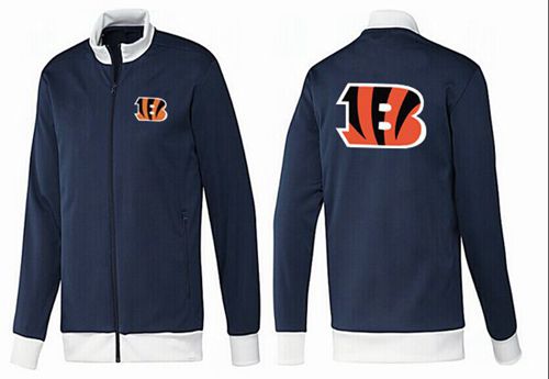 NFL Cincinnati Bengals Team Logo Jacket Dark Blue_1 NFL Cincinnati Bengals Team Logo Jacket Dark Blue_1