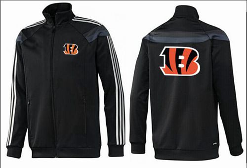NFL Cincinnati Bengals Team Logo Jacket Black_3 NFL Cincinnati Bengals Team Logo Jacket Black_3