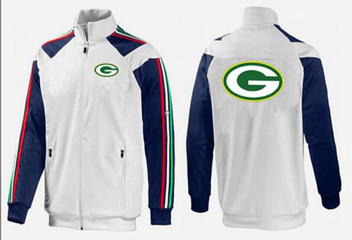 NFL Green Bay Packers Team Logo Jacket White_2 NFL Green Bay Packers Team Logo Jacket White_2