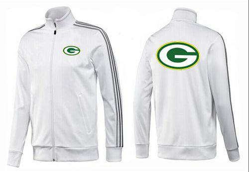 NFL Green Bay Packers Team Logo Jacket White_3 NFL Green Bay Packers Team Logo Jacket White_3