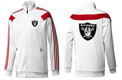 NFL Las Vegas Raiders Team Logo Jacket White_2 NFL Las Vegas Raiders Team Logo Jacket White_2