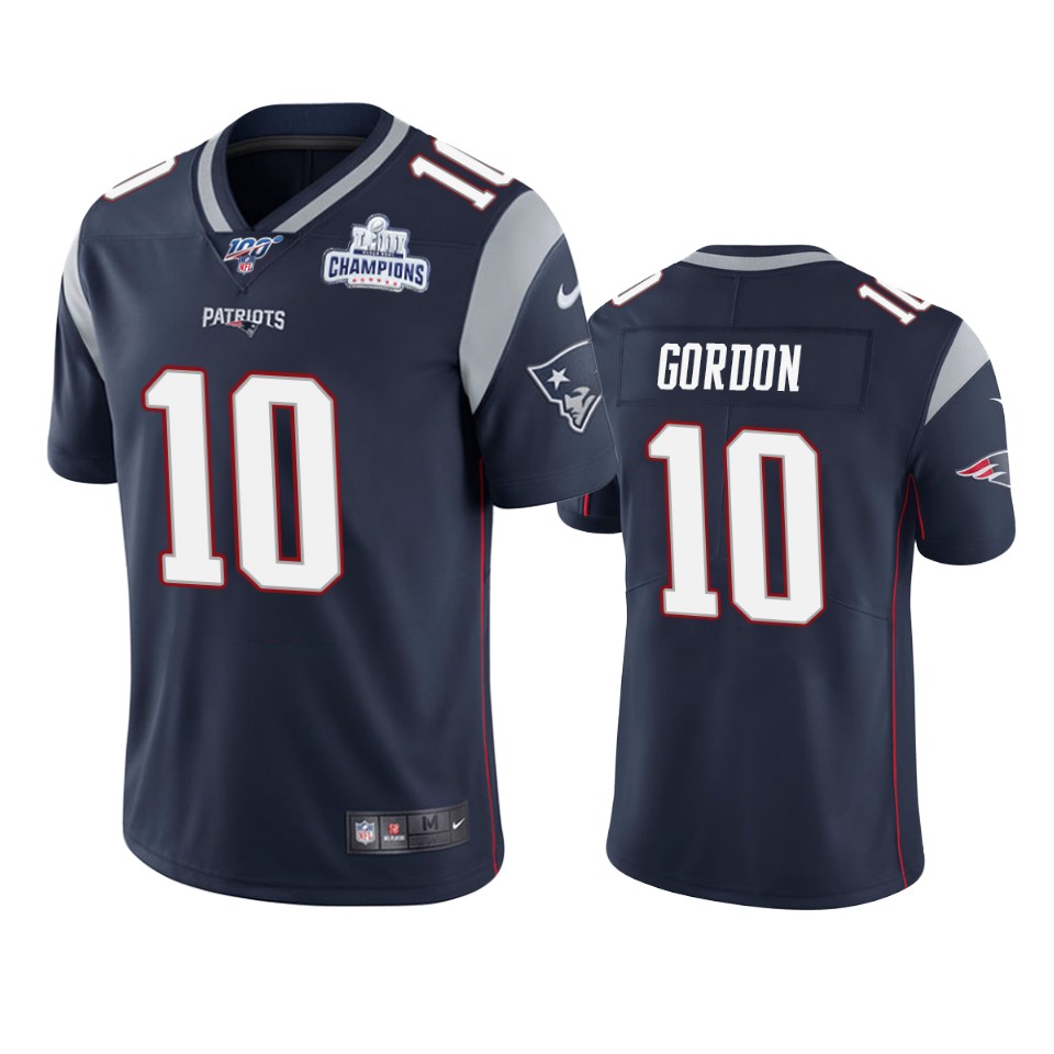 New England Patriots #10 Josh Gordon Navy Super Bowl LIII Champions Vapor Limited NFL Jersey New England Patriots #10 Josh Gordon Navy Super Bowl LIII Champions Vapor Limited NFL Jersey